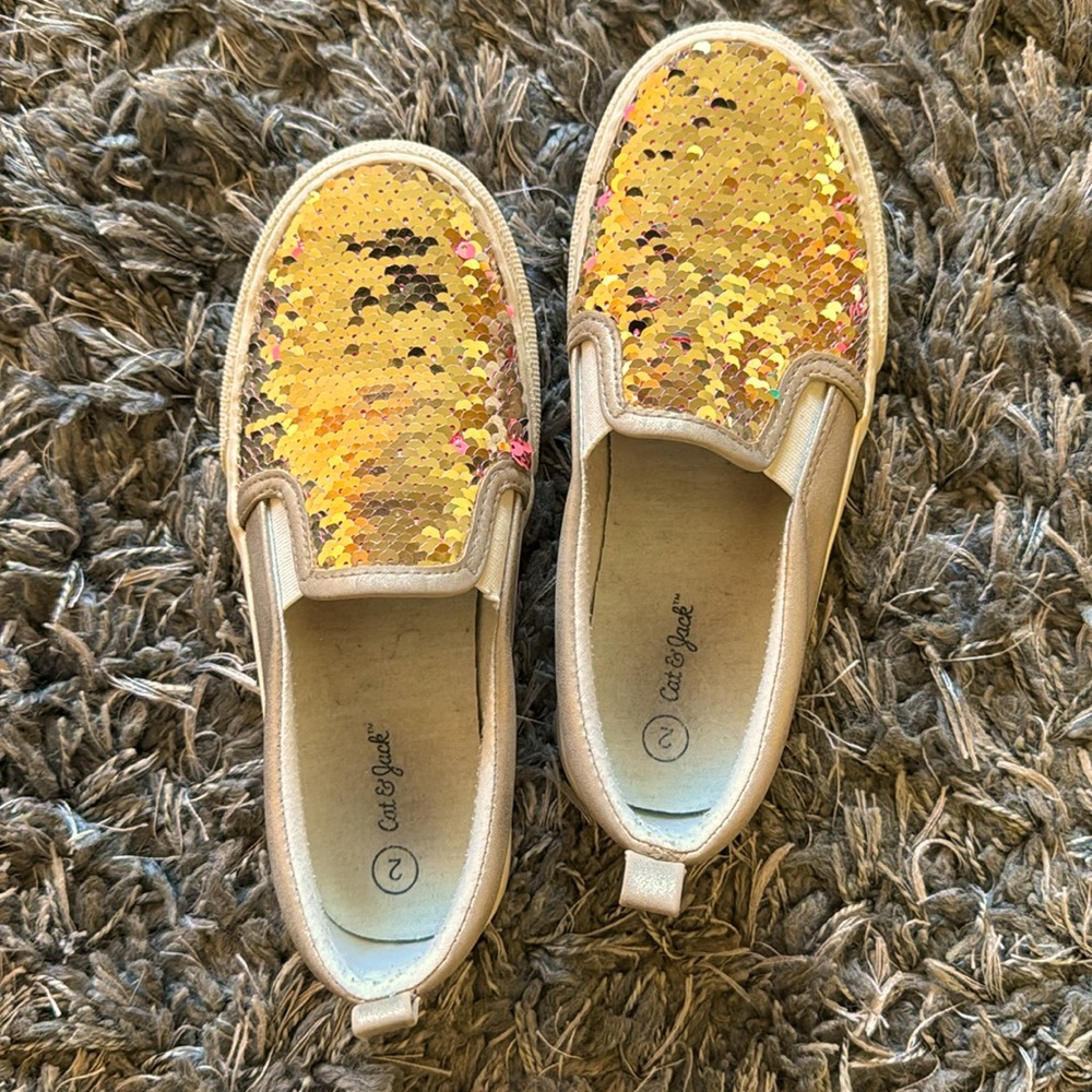 Girls slip on shoes size 2